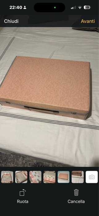 Completo letto matrimoniale rosa e bianco