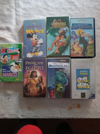 Lote 7 Películas Disney VHS