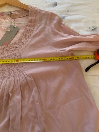 Blusa larga Saint Tropez rosa talla L