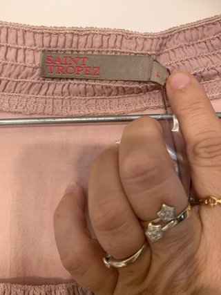 Blusa larga Saint Tropez rosa talla L