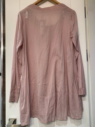 Blusa larga Saint Tropez rosa talla L