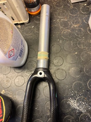 Forcella Bianchi Carbonio 1 1/8 stelo 19 cm
