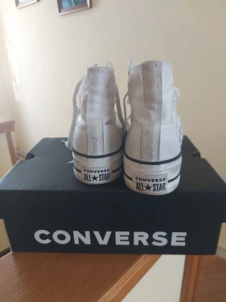 Converse plataforma blancas talla 35