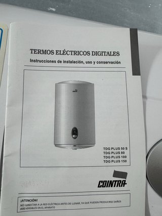 Termo Eléctrico Cointra TDG Plus 100L