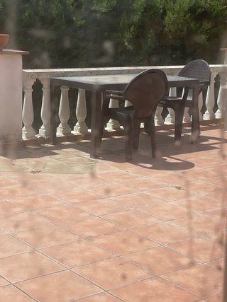 Mesa de terraza de plástico