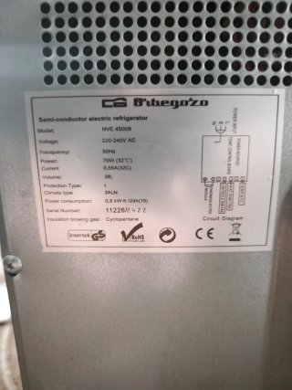 Mini Nevera Orbegozo NVE 4500B 38L Negra