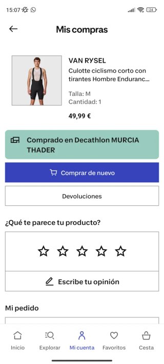 Culottes cortos Van Rysel negro y Azul TALLA M