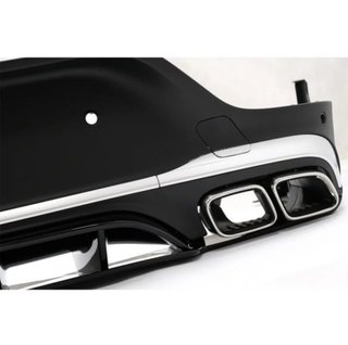 Difusor trasero con salidas de escape Cromadas par