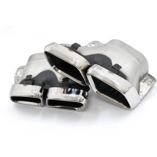 Difusor trasero con salidas de escape Cromadas par