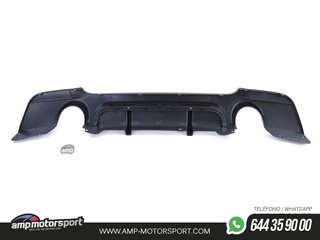 DIFUSOR TRASERO NEGRO BRILLO BMW E92 E93 LOOK 335i