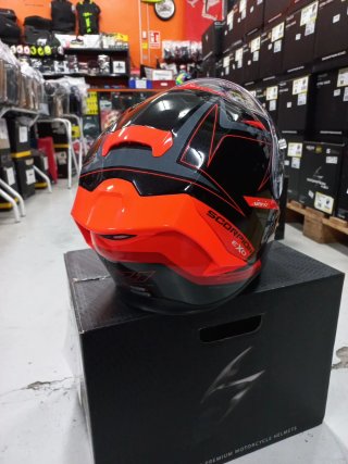 Casco Scorpion Exo R1 Evo Air Negro/Rojo