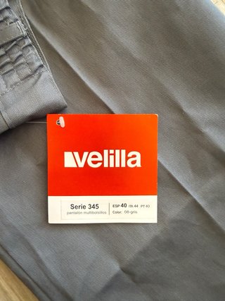 2 Pantalones de trabajo multibolsillos gris