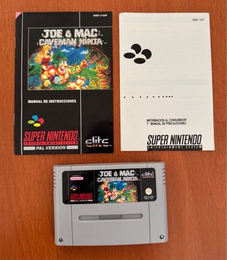 Joe & Mac Caveman Ninja SNES PAL