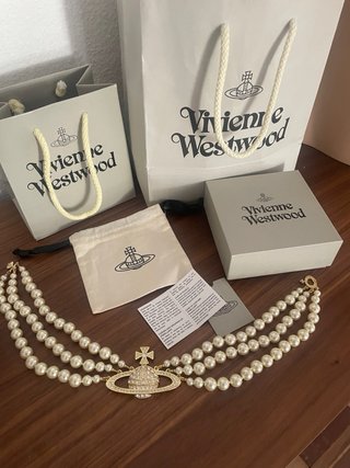 Collar Vivienne Westwood Orb Perlas