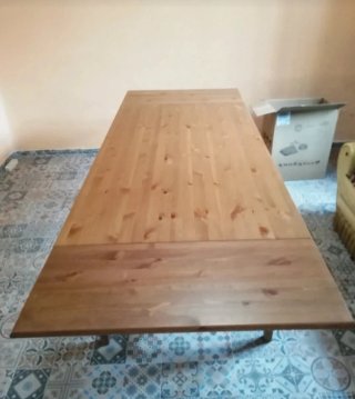 Mesa grande de madera