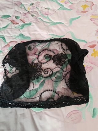 Chaqueta torera encaje negro talla única