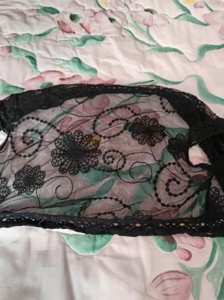 Chaqueta torera encaje negro talla única