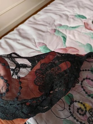 Chaqueta torera encaje negro talla única