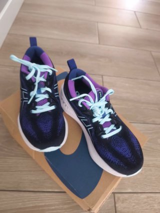 Zapatillas Asics Mujer Talla 39 Morado Negro