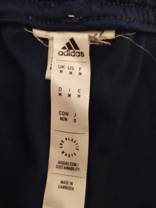 Pantalón corto entrenamiento Adidas azul