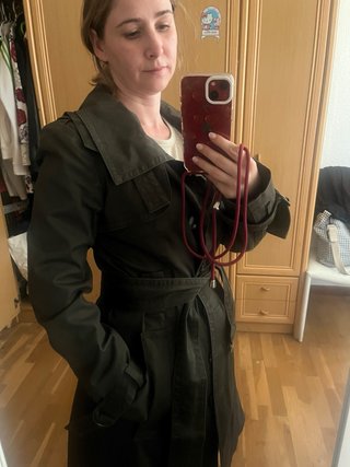 Gabardina kaki