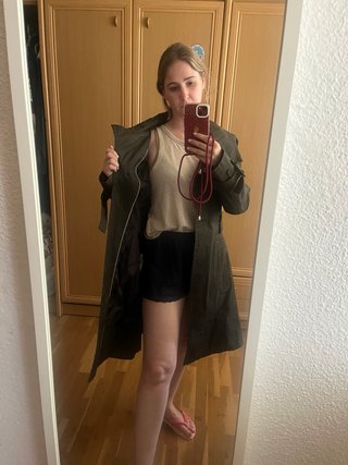 Gabardina kaki