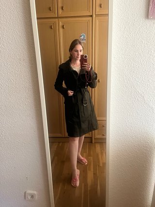 Gabardina kaki
