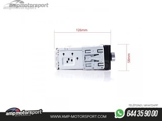RADIO 1 DIN UNIVERSAL USB BLUETOOTH 4"