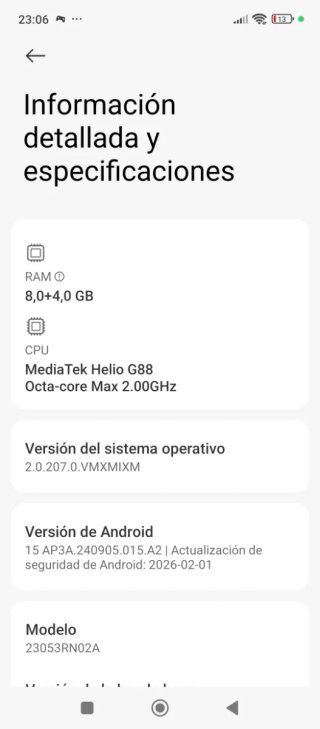 Redmi 12 256GB 8+4GB RAM Poco Uso
