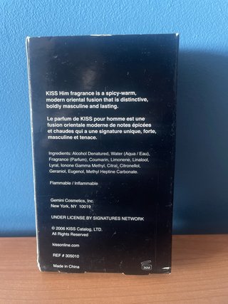 Colonia KISS Him Spray Vaporisateur