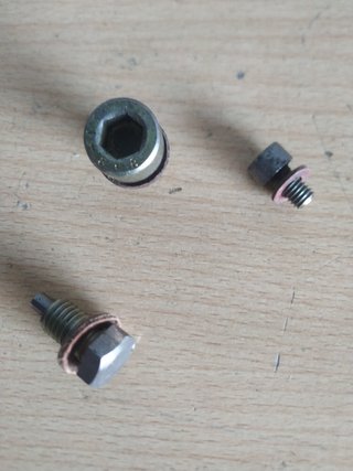 Tornillos aceite cárter derbi variant
