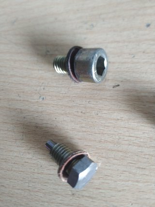 Tornillos aceite cárter derbi variant