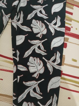 Pantalones Verano Mujer Estampado Hojas