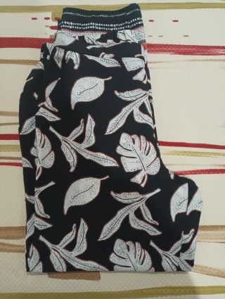 Pantalones Verano Mujer Estampado Hojas