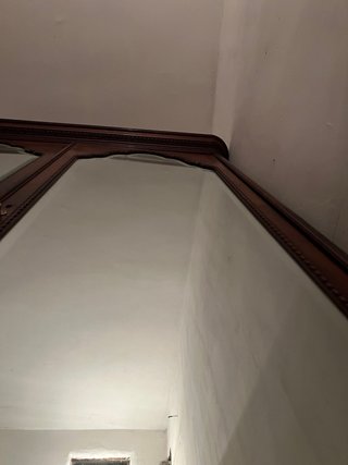 Armario antiguo madera espejos cajones