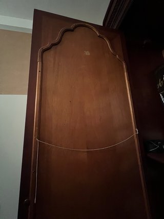 Armario antiguo madera espejos cajones
