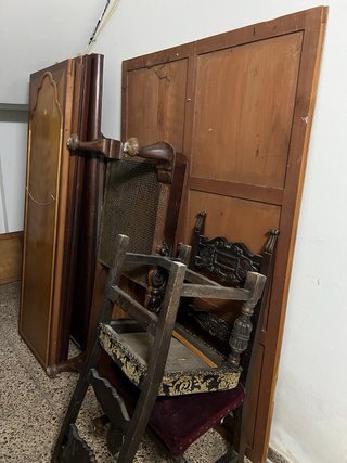 Armario antiguo madera espejos (hasta 30/06)