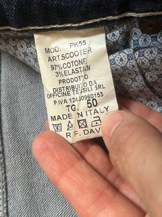 Jeans Libero Uomo Taglia 50 italiana colore Blu