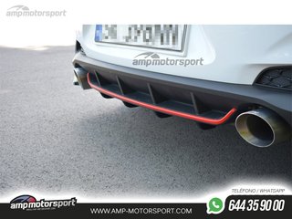 DIFUSOR TRASERO HYUNDAI I30 N 2017-- NEGRO BRILLO