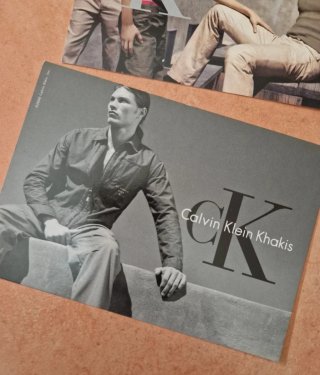 Set 2 cartoline vintage Calvin Klein Jeans