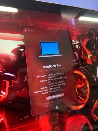 MacBook Pro 15" MacOS Ventura