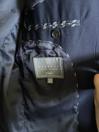 Traje de niño azul