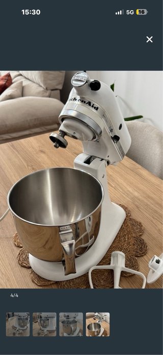 Batidora KitchenAid Blanca