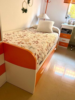 Cama nido con supletoria y cajones