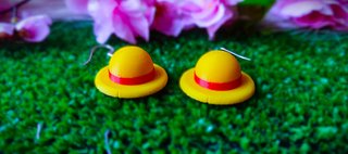 Pendientes Sombrero de Paja Luffy One Piece