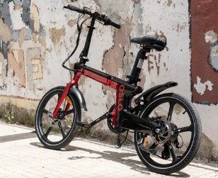 Bicicleta Eléctrica Plegable Youin Oslo Roja