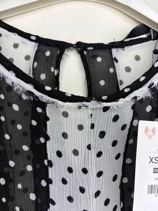 Camisa Zara Estampado Lunares XS