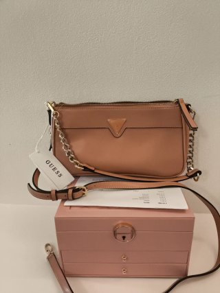 Borsa Guess rosa e oro