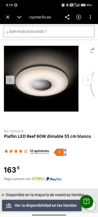 Plafón LED Reef 60W 55cm
