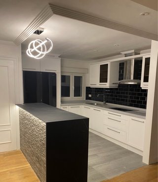 Lámpara LED espiral moderna